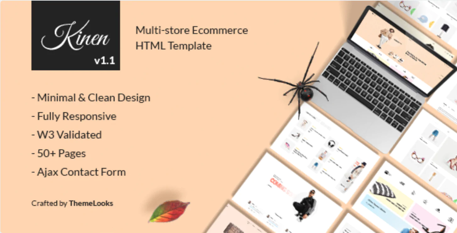 Kinen | Multipurpose Ecommerce HTML5 Template Free Download