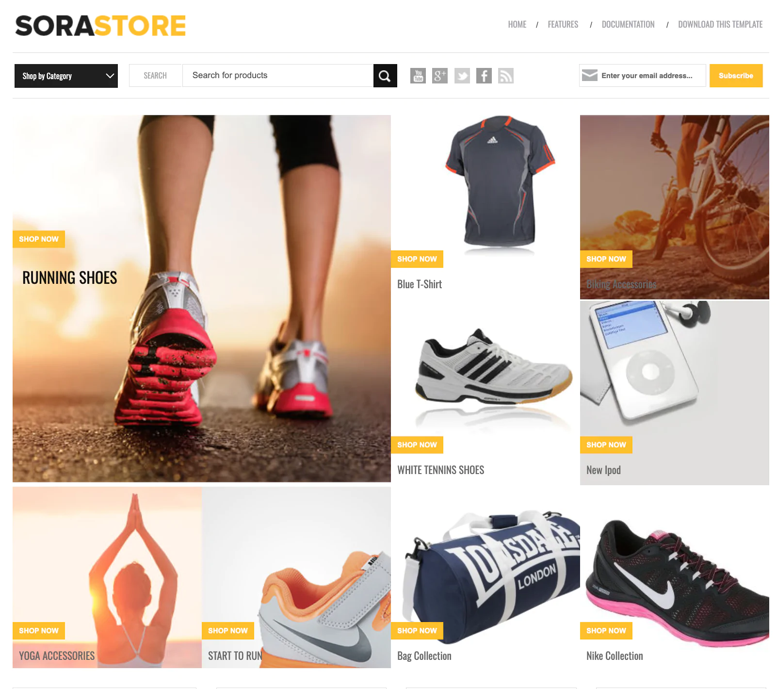 Sora Store Blogger Template