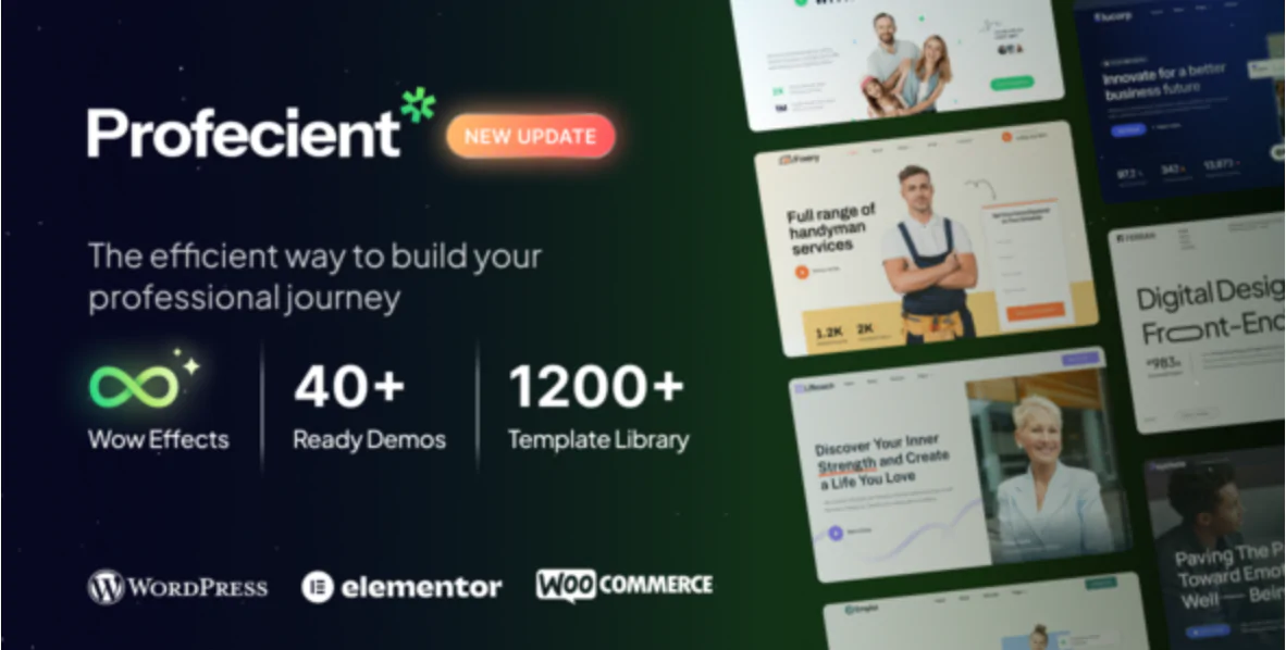 Profecient – Multipurpose Elementor Business & WooCommerce WordPress Theme