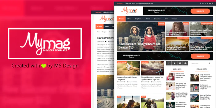 My Mag Blogger Template - Premium