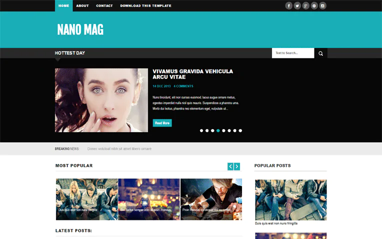 NanoMag Premium: A Versatile and Stylish Blogger Template