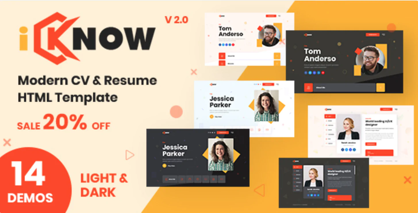 iKnow - Personal Portfolio HTML Template Free Download