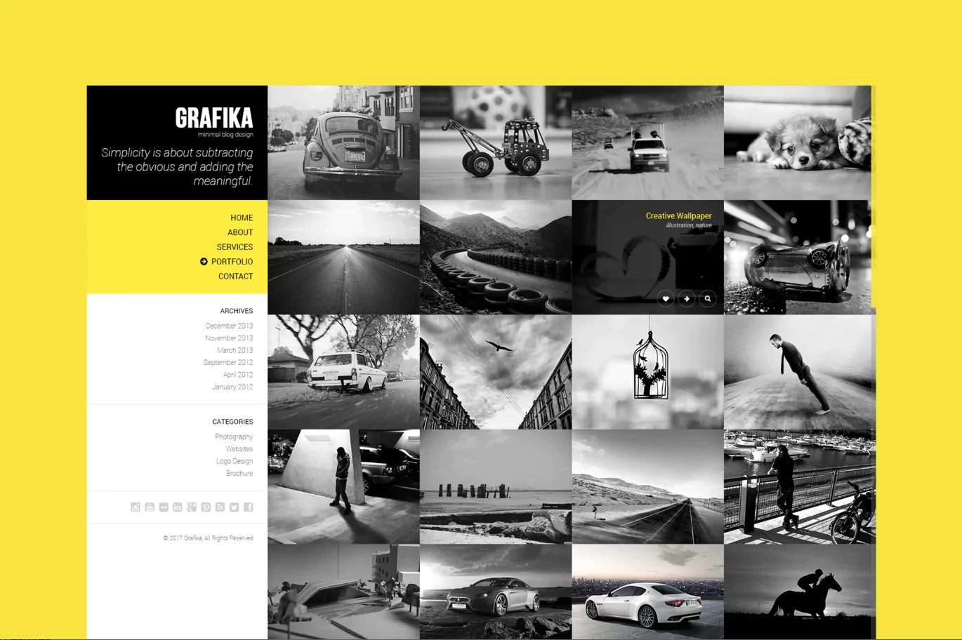 Grafika - Photography & Blog HTML Template Free Download