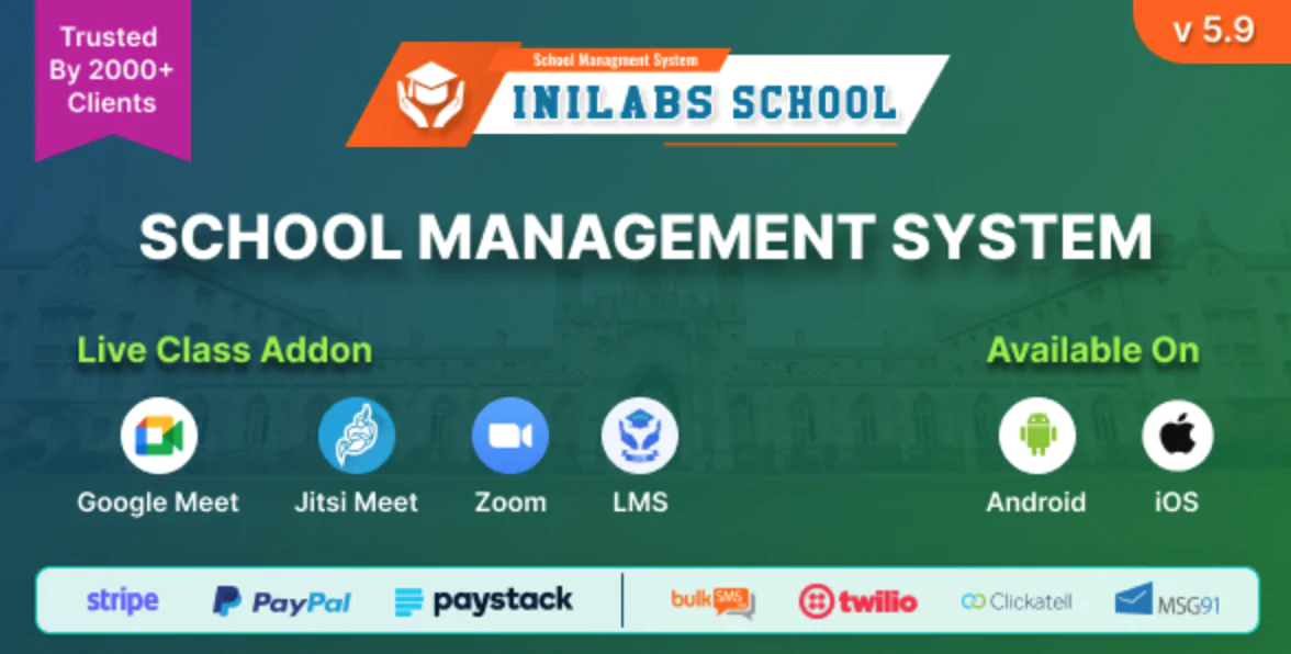 🏫 Inilabs School Express - School Management System Free Download