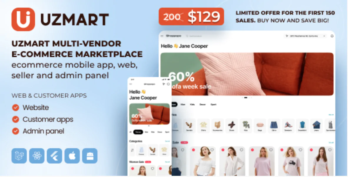 UzMart - Multi-Vendor E-commerce Marketplace