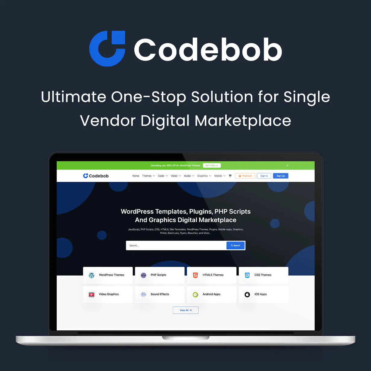 Codebob - Single-Vendor Digital Marketplace