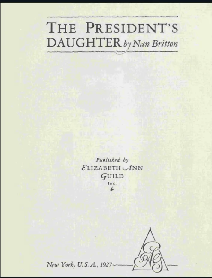 The President’s Daughter by Nan Britton