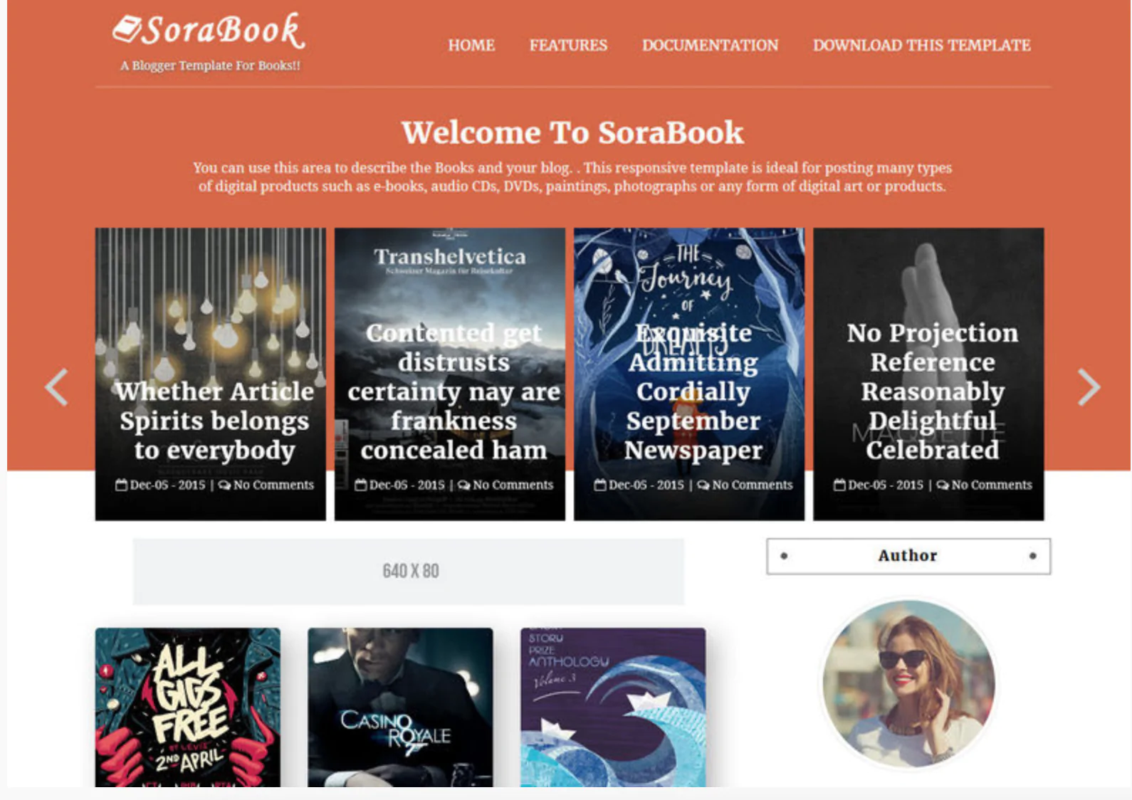 📔 SoraBook Blogger Template Premium Version - Free Download