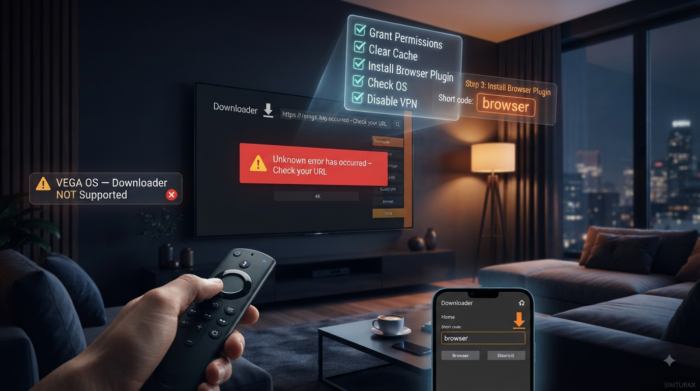 How to Fix “Unknown Error Has Occurred – Check Your URL” for Downloader on Firestick