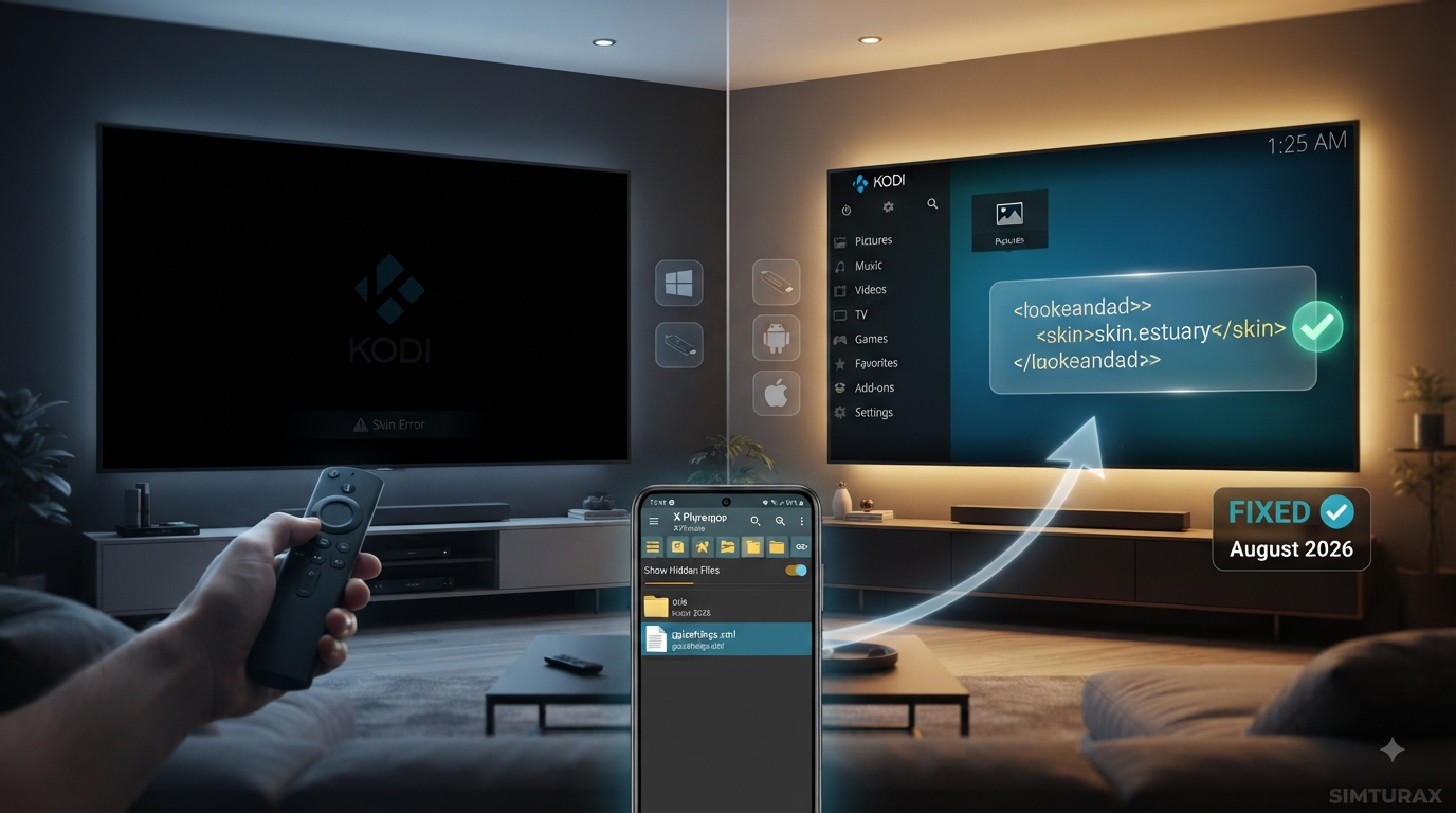 How to Fix Black Screen After Changing Kodi Skin (2026 Blueprint)