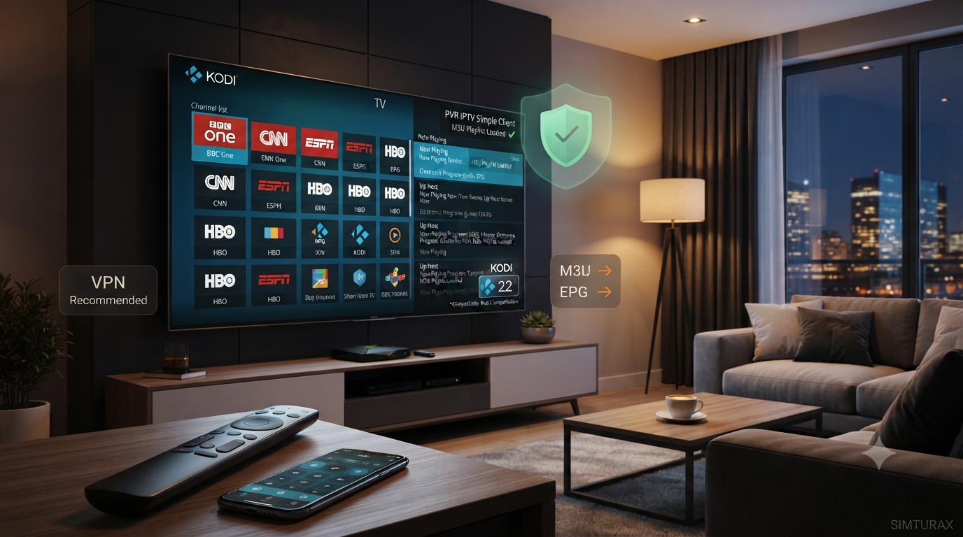 How to Add IPTV M3U File to Kodi (2026 Guide)
