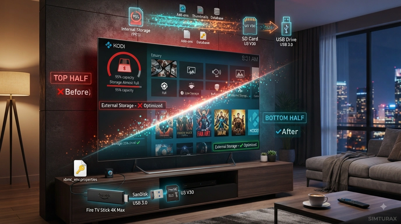 How to Move Kodi Data Folder to External Storage (2026 Blueprint)