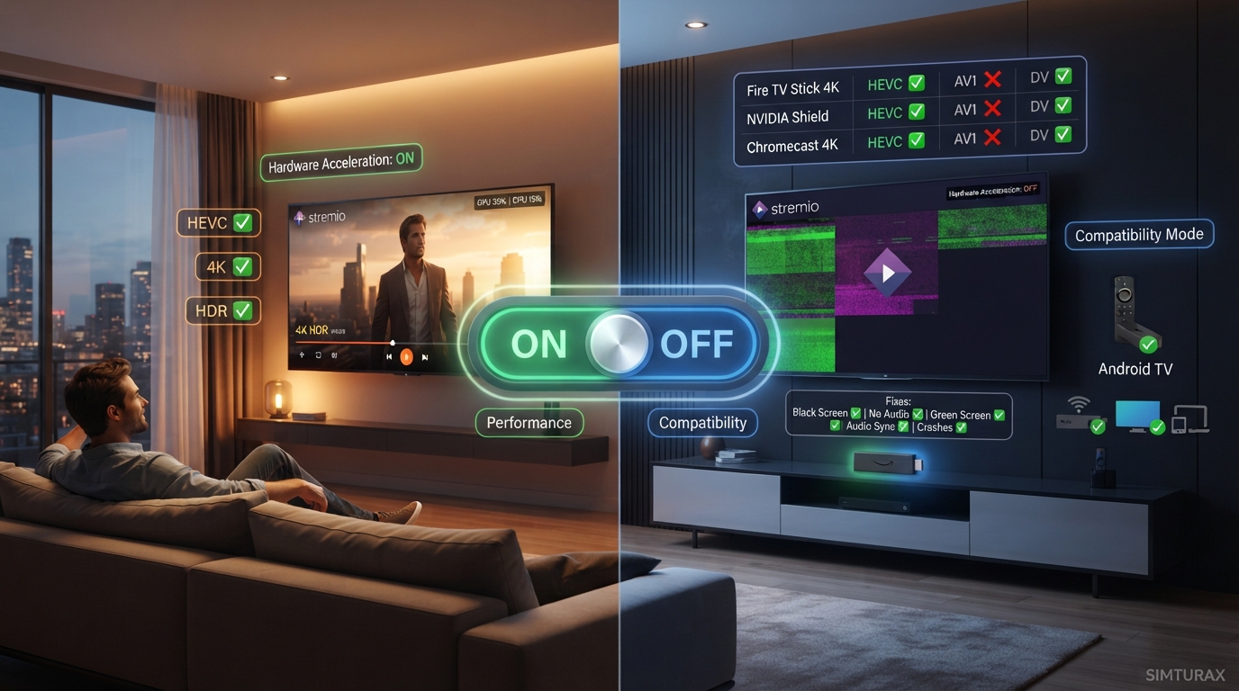 Stremio Hardware Accelerated Decoding: ON or OFF?